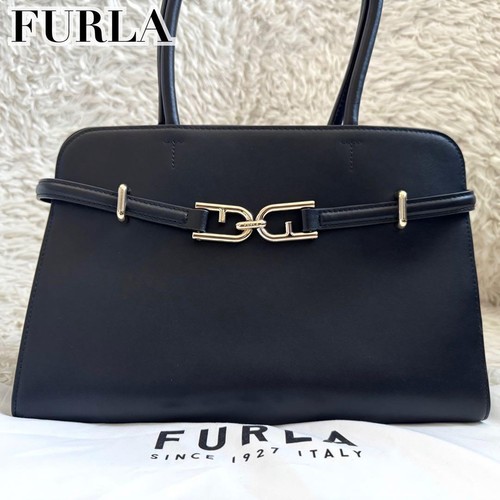 Furla meti black leather - meti,