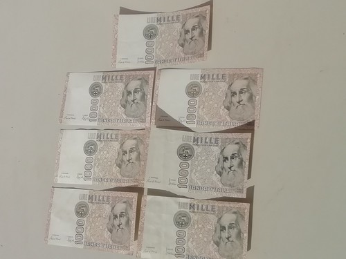 Lotto banconote 1000 - lotto, 1000₤