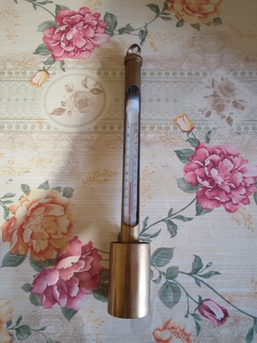 Antico termometro ottone 30 - termometro,