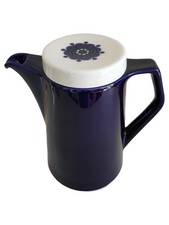 Servizio da Tè Ceramica Blu Bianco Motivo Floreale