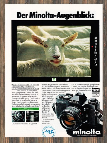 Minolta pubblicità - xd-7,