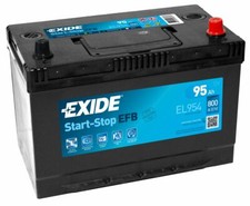 BATTERIA PER AUTO EXIDE EL954 95AH 800A DI SPUNTO 12V EFB START-STOP +DX