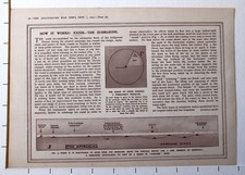 1915 WWI WW1 Stampa ~ Sottomarino How It Fabbrica ~ Istruzioni Periscope Surface