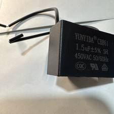 CONDENSATORE AVVIAMENTO spunto MOTORE 1.5uF 450Vac CBB61 CAPPA 1,5uf VENTILATORE