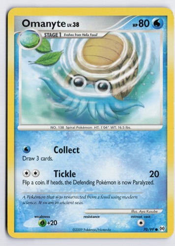Omanyte 70 99 arceus - ar,