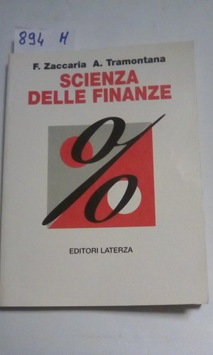 Scienza della finanze - scienza,