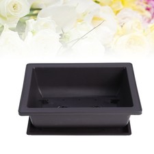  3 pezzi di plastica succulente pentole rettangolari vasi di fiori piante