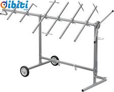 Cavalletto Girevole per Verniciatura Con Rotelle E Supporti per Cofani E Aletton