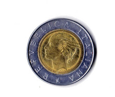 monete europee pre euro italia lire 500 bimetallo bi 1983 variante doppio bordo