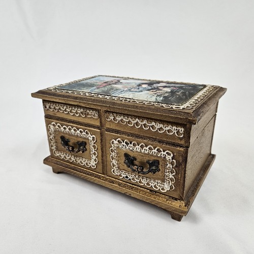 Vintage musical jewelry box - vintage,
