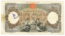 1000 LIRE CAPRANESI REPUBBLICHE MARINARE FASCIO L'AQUILA 28/11/1942 qBB