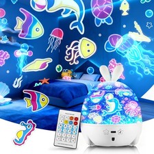 YISSVIC Proiettore Stelle Soffitto Bambini con Luce Notturna Bluetooth 6 Lenti a