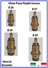 Vitone Ricambio Rubinetto Passo Rapido Incasso Vitoni Ricambi per Rubinetteria