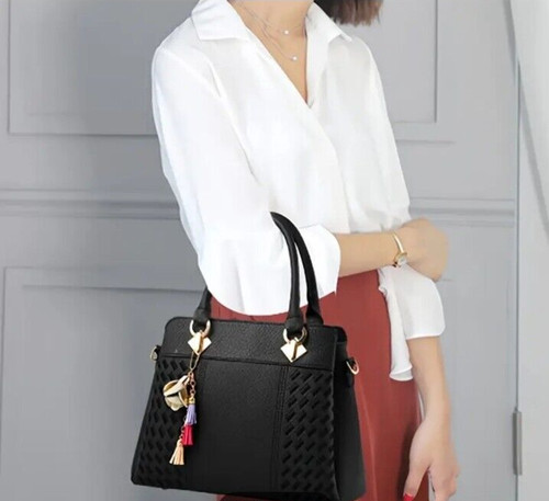 Borsa ecopelle nera - ecopelle,, donna