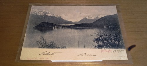 Cartolina bellagio timbro raro - cartolina,