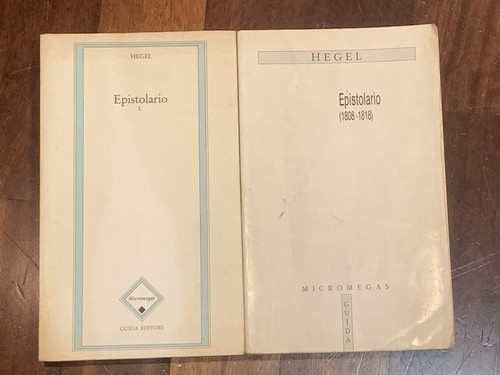 Hegel epistolario 2 volumi - hegel,