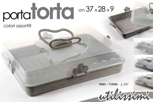 Porta torta plastica con - porta, in