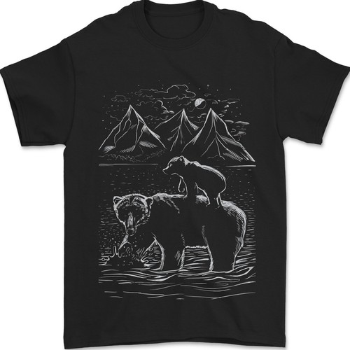 Una maglietta uomo con orso - maglietta,