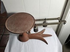 Antique Crow's Foot Three Toed  Scale, Red, No Weight Rod/Weights @ End of Scale
