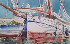 Acquerello - Quadro - Barche -