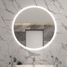 Specchio bagno rotondo con led - specchio,