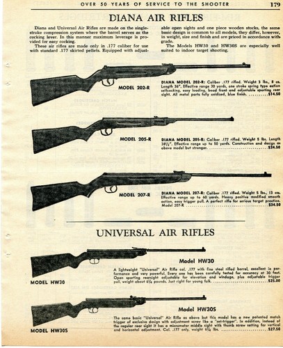 1964 print diana air rifle - ad,