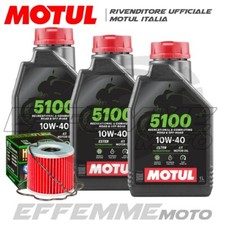 Tagliando SUZUKI GS 500 F 2004 2005 2006 2007 (3 MOTUL 5100 10W40 + Filtro olio)