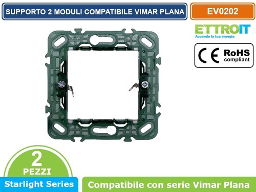 Coppia supporti moduli 2m - coppia,
