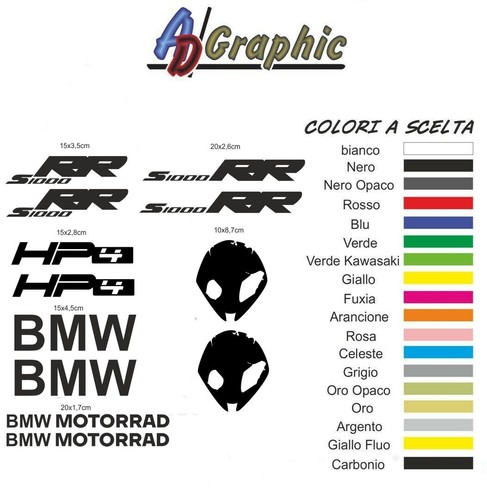 Kit adesivi stickers decoro - kit,