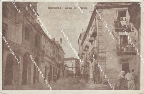 Bq618 cartolina sparanise - cartolina,