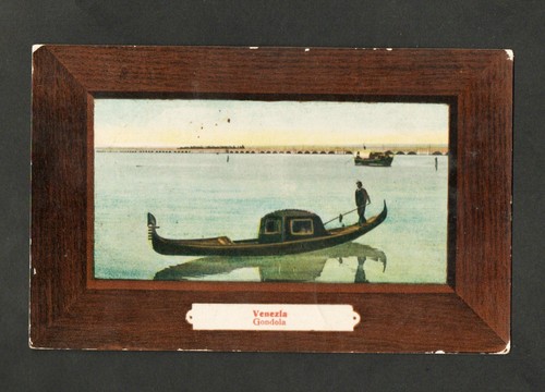 Cartolina venezia gondola - cartolina,