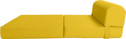 Yellow sleeper chair folding - yellow,