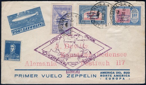 Zeppelin 1930 argentina saf - zeppelin,