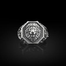 Anello con sigillo testa di