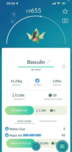Pokemon shiny basculin bianco - shiny,