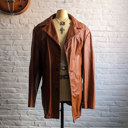 Trench cappotto pelle