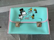 CARTELLA ZAINO SCUOLA SNOOPY VINTAGE 80s ANNI ‘80 simil pelle gomma #20