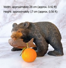 Scultura orso in legno Ainu