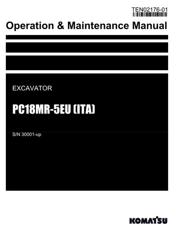 Komatsu pc18mr 5eu ita - komatsu,