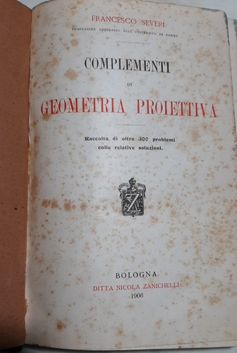 Francesco severi complementi - francesco,