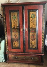 Armadio Tirolese dipinto metà