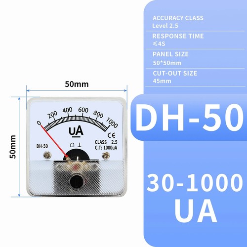 Micro amperometro 30ua 50ua - amperometro,