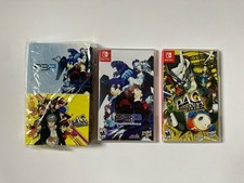 Persona 3 Portable + Persona 4 Golden Nintendo Switch Nuovo Slip Case Limited Run