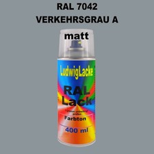 Verkehrsgrau Una Bomboletta MATT 400ml RAL 7042 Per Metallo Legno Vetro