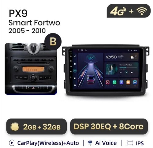 Radio din per smart 451 - din,