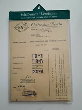 Scheda e schemi Elettronica Veneta Banco Didattico mod. BA 51 anno 1970