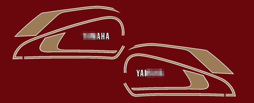 Kit decalcomanie yamaha xt500 - yamaha,
