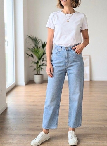 Jeans donna straight denim - donna, in