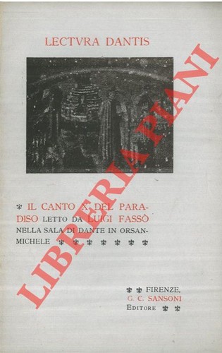 Lectura dantis canto - lectura, il