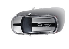 71807441 Linea Accessori FIAT 500X Adesivi Fascia Tetto e Cofano 